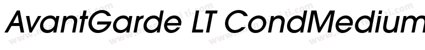 AvantGarde LT CondMedium 粗体字体转换